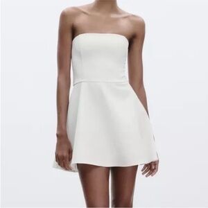Zara Strapless White Dress